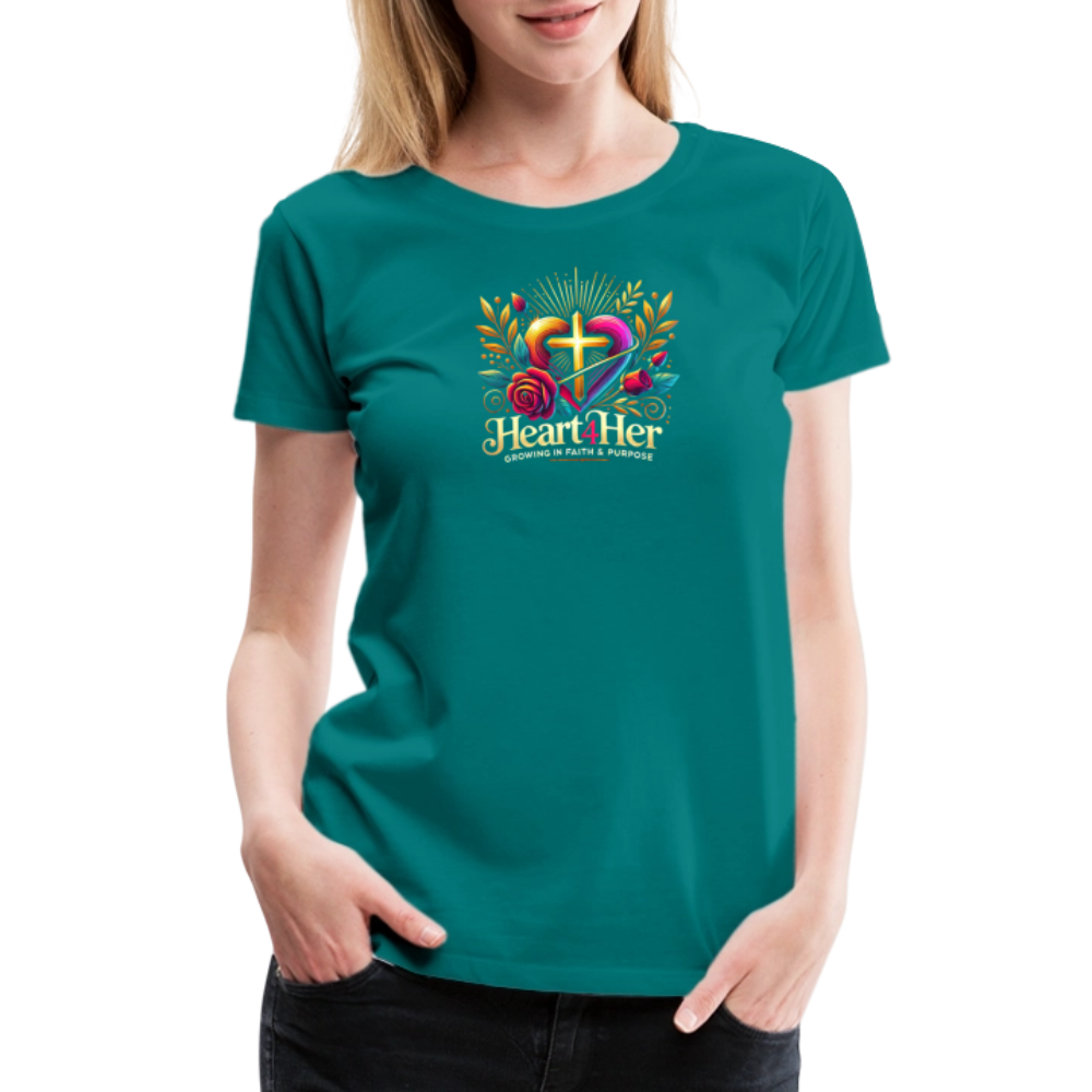 Heart4Her Women’s Premium T-Shirt - teal