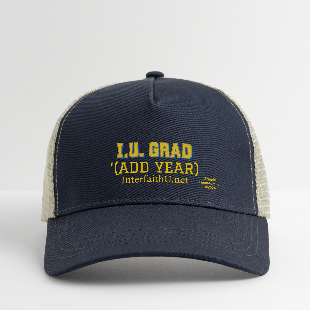 Interfaith University Eco Trucker Cap - pacific/oyster