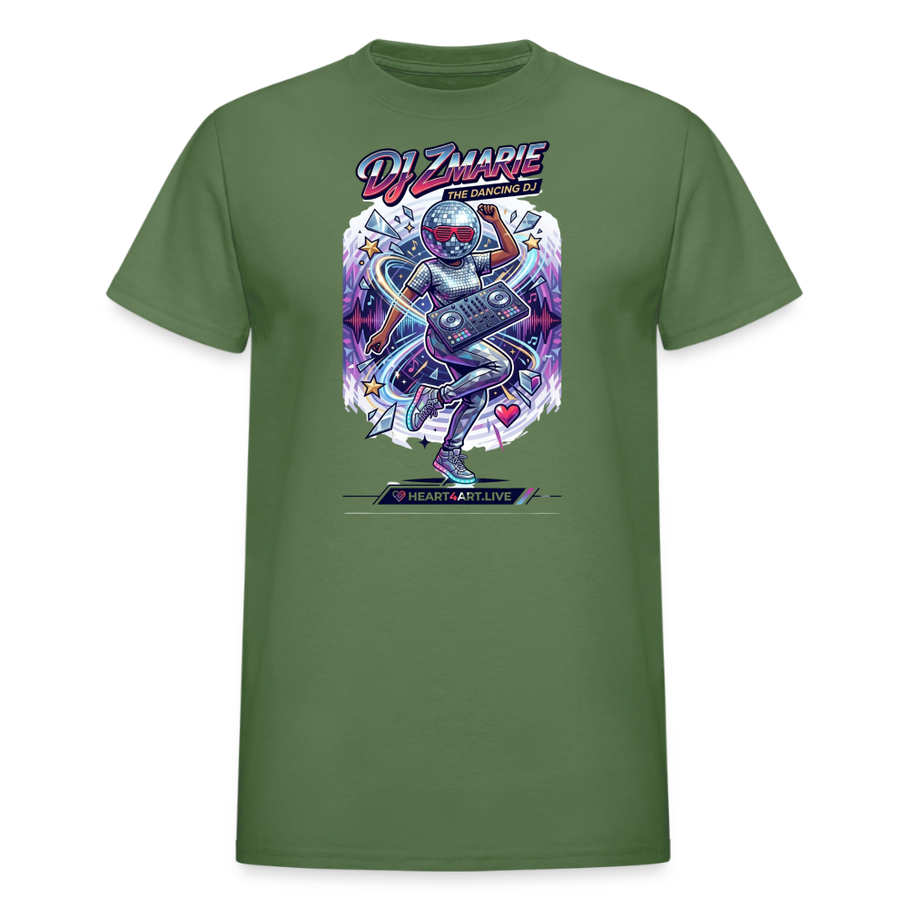 DJ ZMARIE "THE DANCING DJ" TM Gildan Ultra Cotton Adult T-Shirt - military green