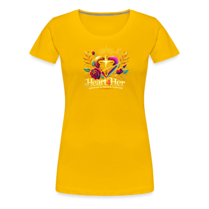 Heart4Her Women’s Premium T-Shirt - sun yellow