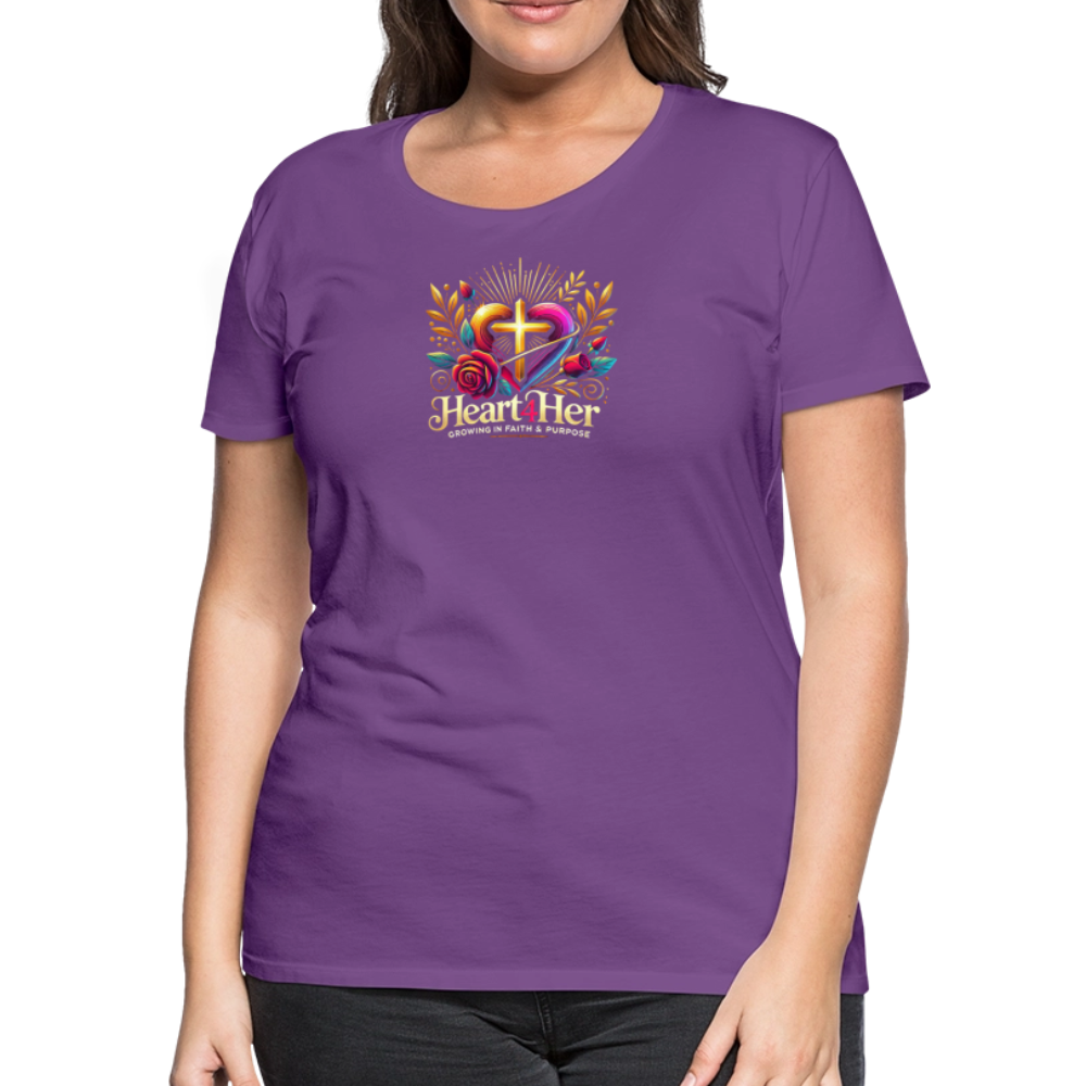 Heart4Her Women’s Premium T-Shirt - purple