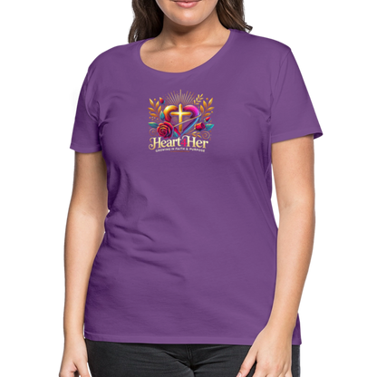 Heart4Her Women’s Premium T-Shirt - purple