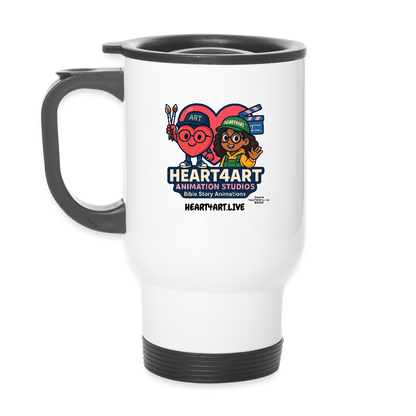 HEART4ART ANIMATION STUDIOS Travel Mug - white