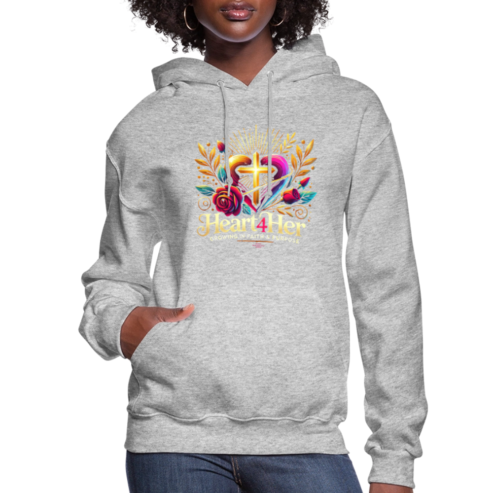 Heart4Her Women's Hoodie - heather gray