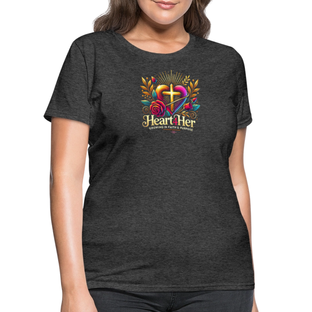 Heart4Her Women's T-Shirt - heather black