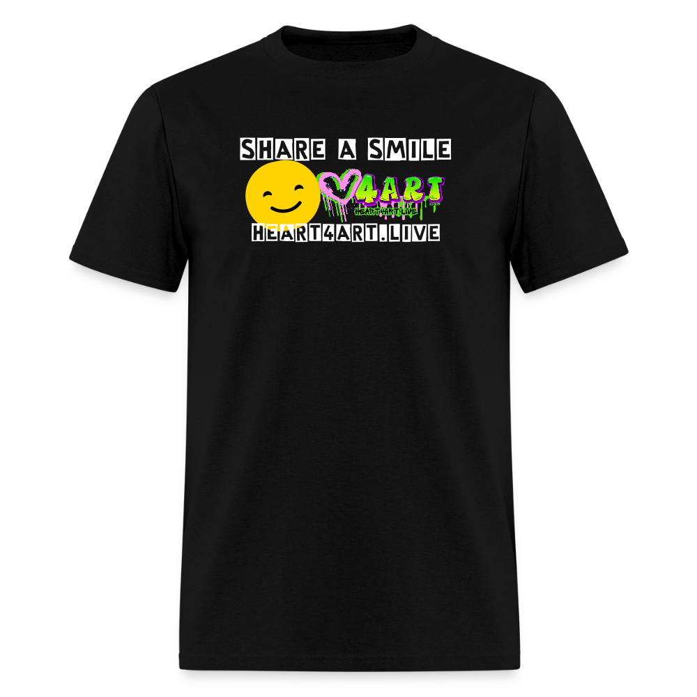 SHARE A SMILE Unisex Classic T-Shirt - black