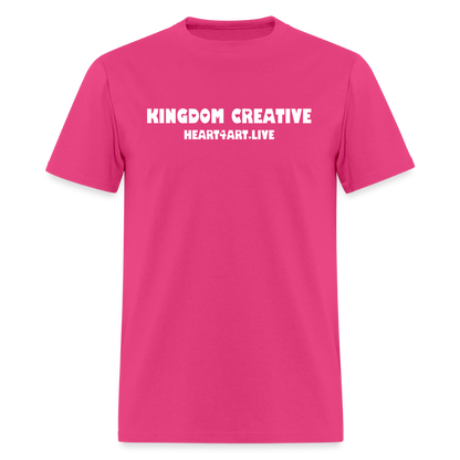 KINGDOM CREATIVE SPREAD LOVE Unisex Classic T-Shirt - fuchsia