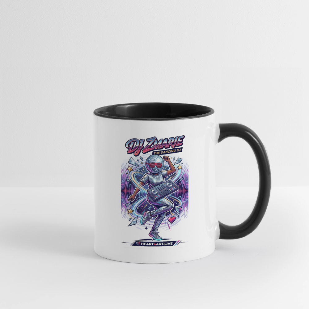 DJ ZMARIE "THE DANCING DJ" Multi-Color Mug - white/black