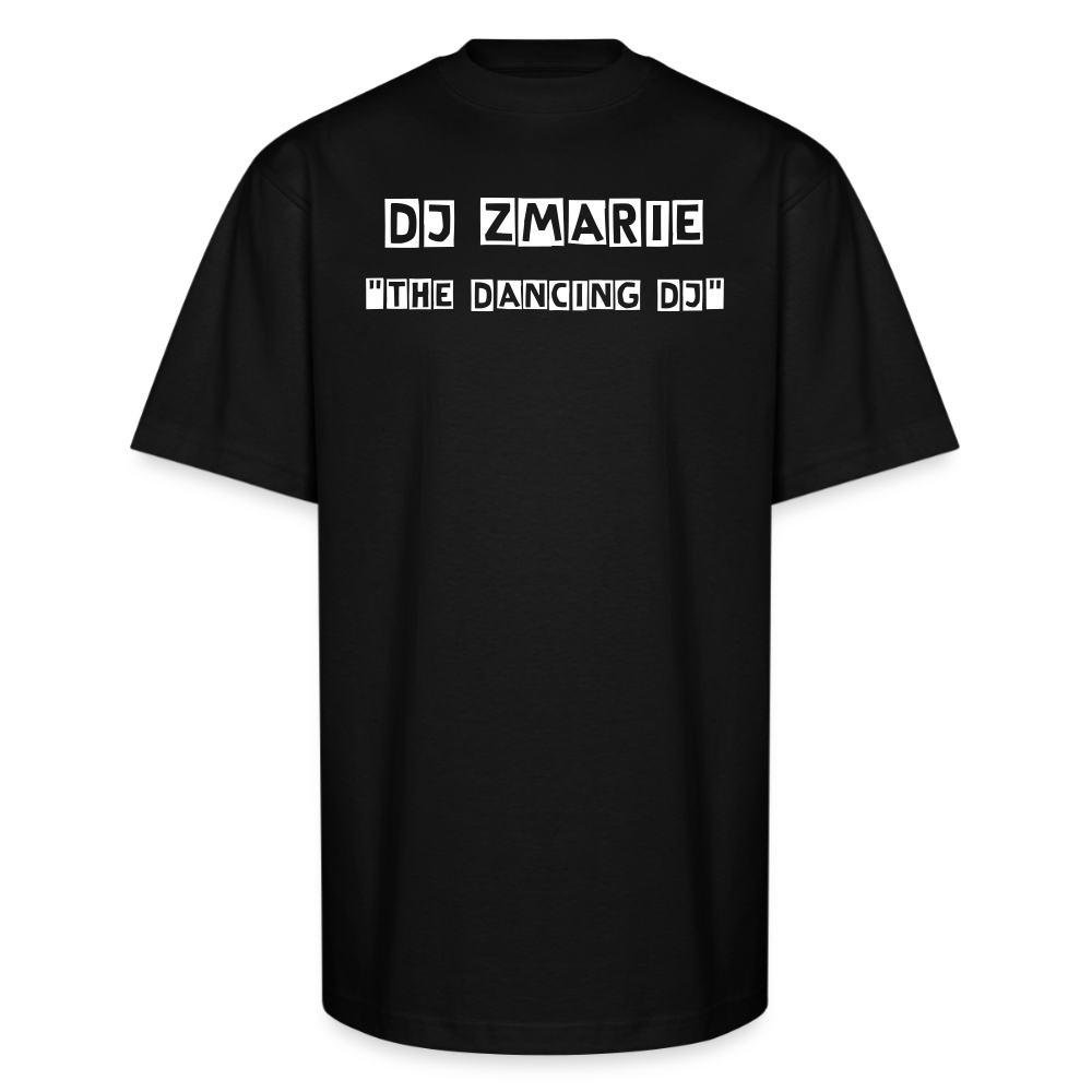 DJ ZMARIE "THE DANCING DJ" Unisex Oversized Heavyweight T-Shirt - black