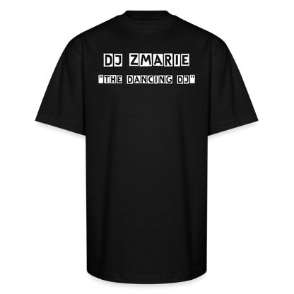 DJ ZMARIE "THE DANCING DJ" Unisex Oversized Heavyweight T-Shirt - black