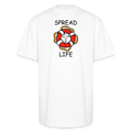 SPREAD LIFE Unisex Oversized Heavyweight T-Shirt - white