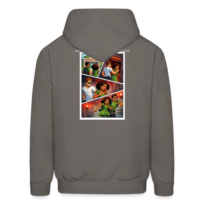 WORD TO THE STREET BIBLE ANIME Men's Hoodie - asphalt gray