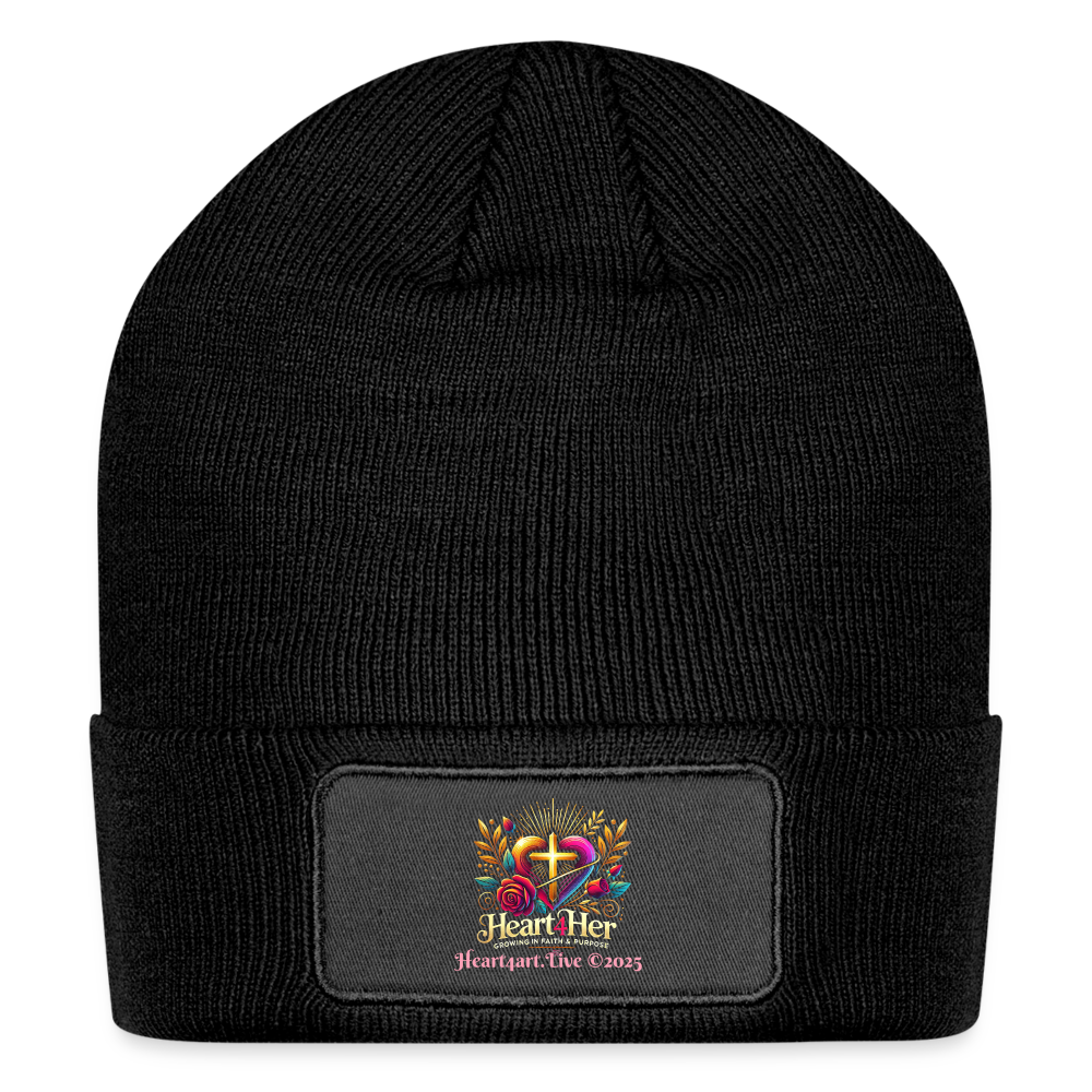 Heart4Her Patch Beanie - black