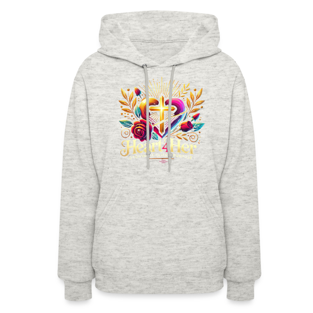 Heart4Her Women's Hoodie - heather oatmeal