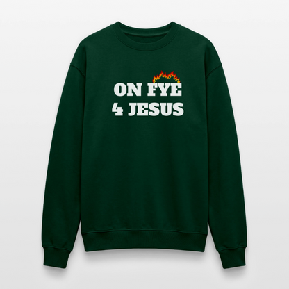 ON FYE 4 JESUS Crewneck Sweatshirt - forest green