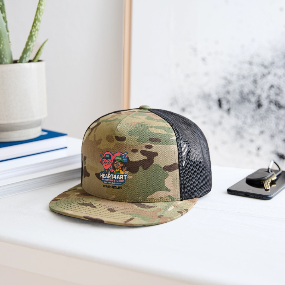 HEART4ART ANIMATION STUDIOS Trucker Hat - MultiCam\black