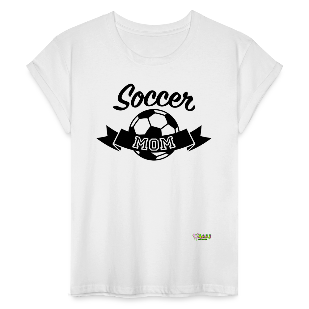 Soccer Mom Women's Relaxed Fit T-Shirt - white