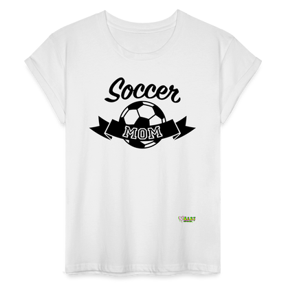 Soccer Mom Women's Relaxed Fit T-Shirt - white