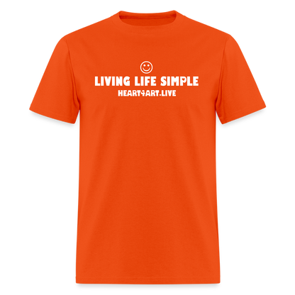LIVING LIFE SIMPLE SPREAD LOVE Unisex Classic T-Shirt - orange