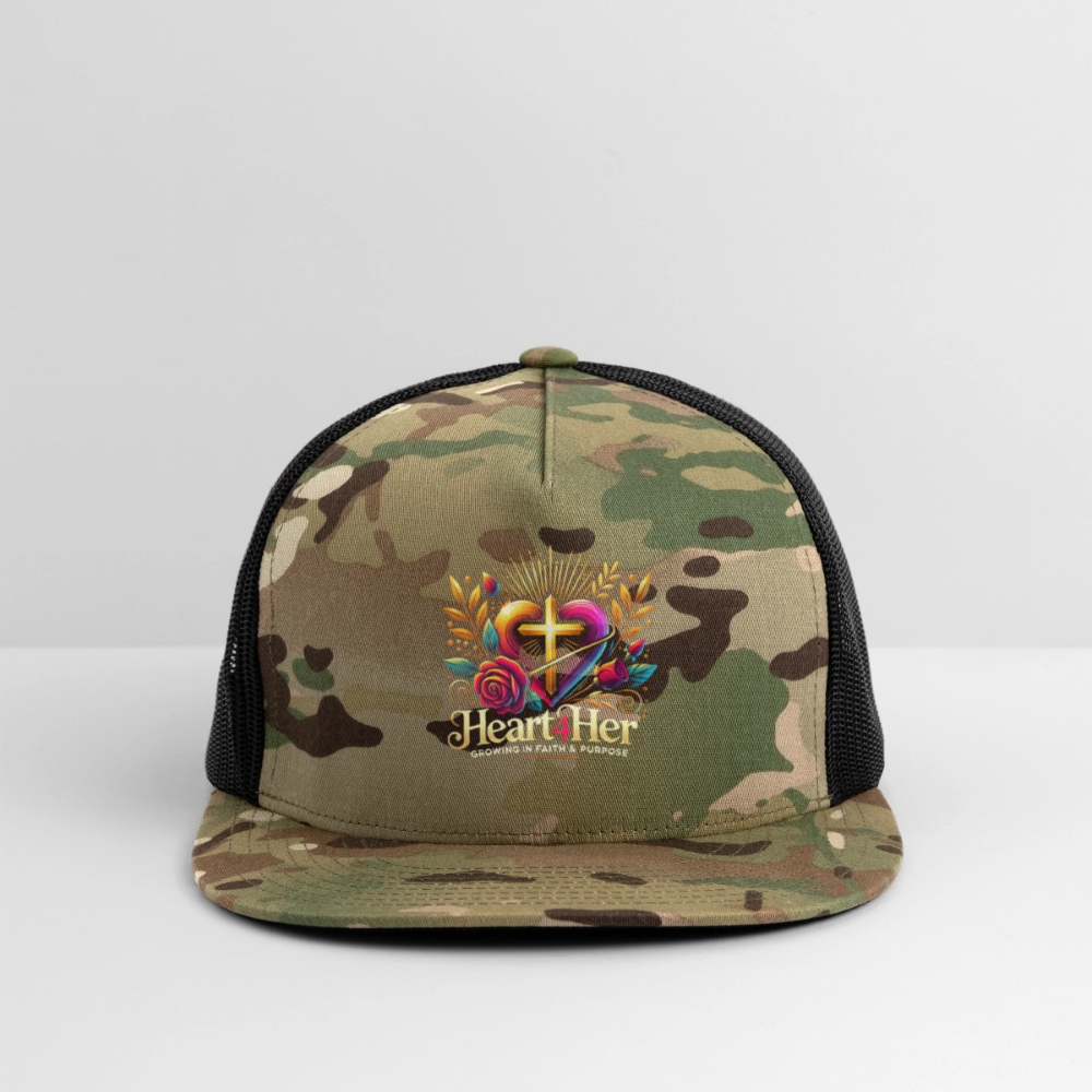 Heart4Her Trucker Hat - MultiCam\black