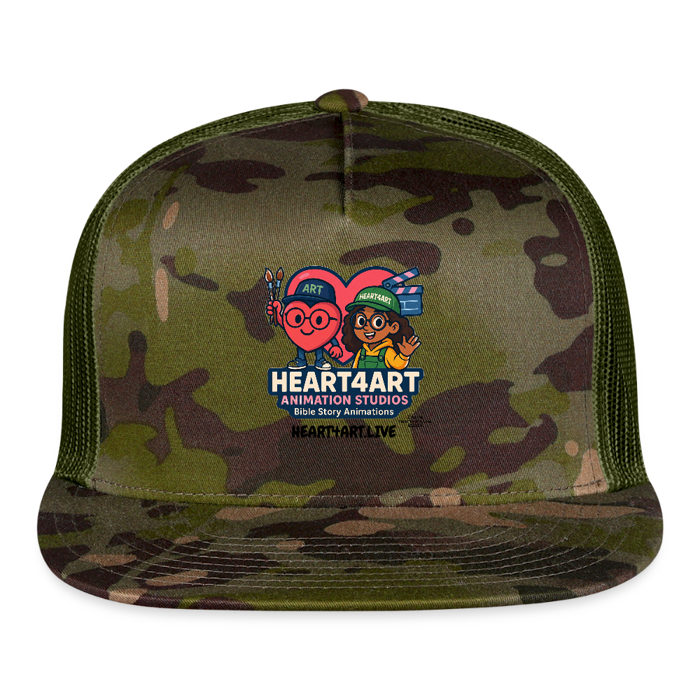 HEART4ART ANIMATION STUDIOS Trucker Hat - MultiCam\green