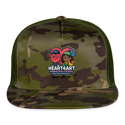 HEART4ART ANIMATION STUDIOS Trucker Hat - MultiCam\green