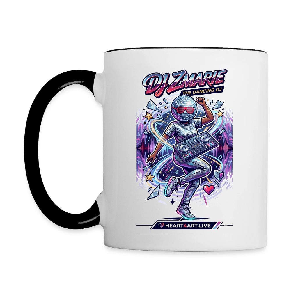 DJ ZMARIE "THE DANCING DJ" Multi-Color Mug - white/black