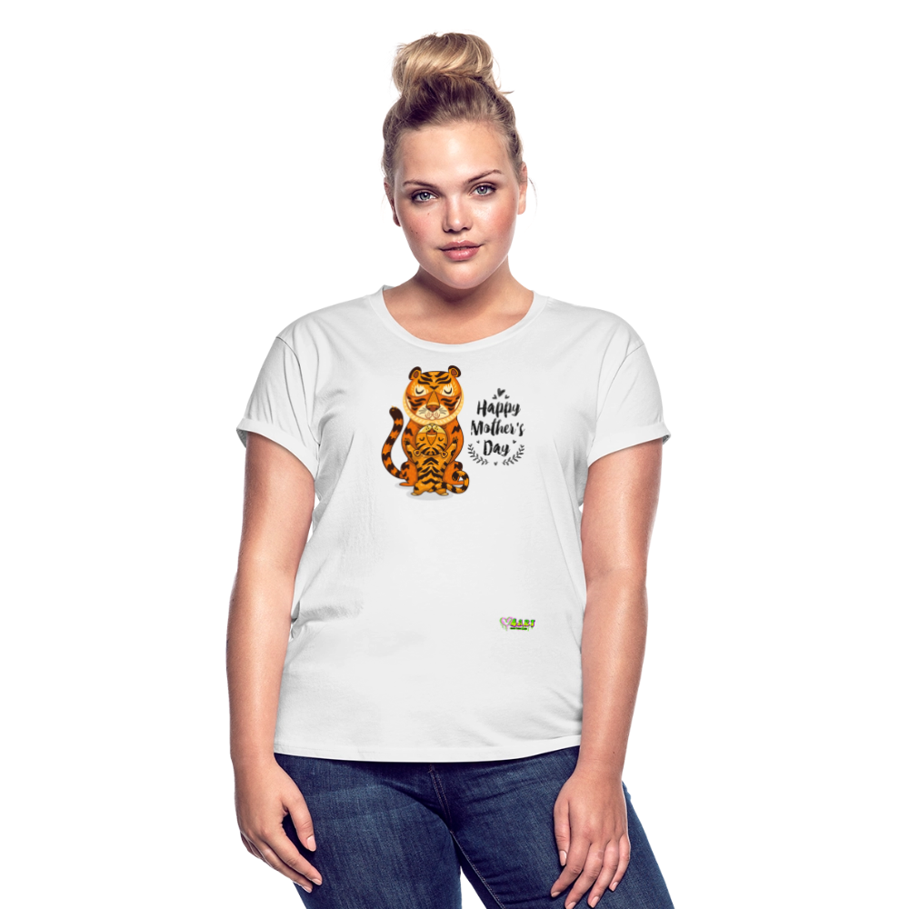Happy Mother's Day- Tiger (Women's Relaxed Fit T-Shirt) - white