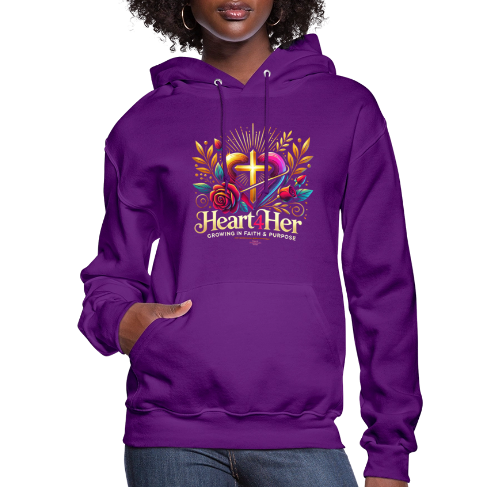 Heart4Her Women's Hoodie - purple