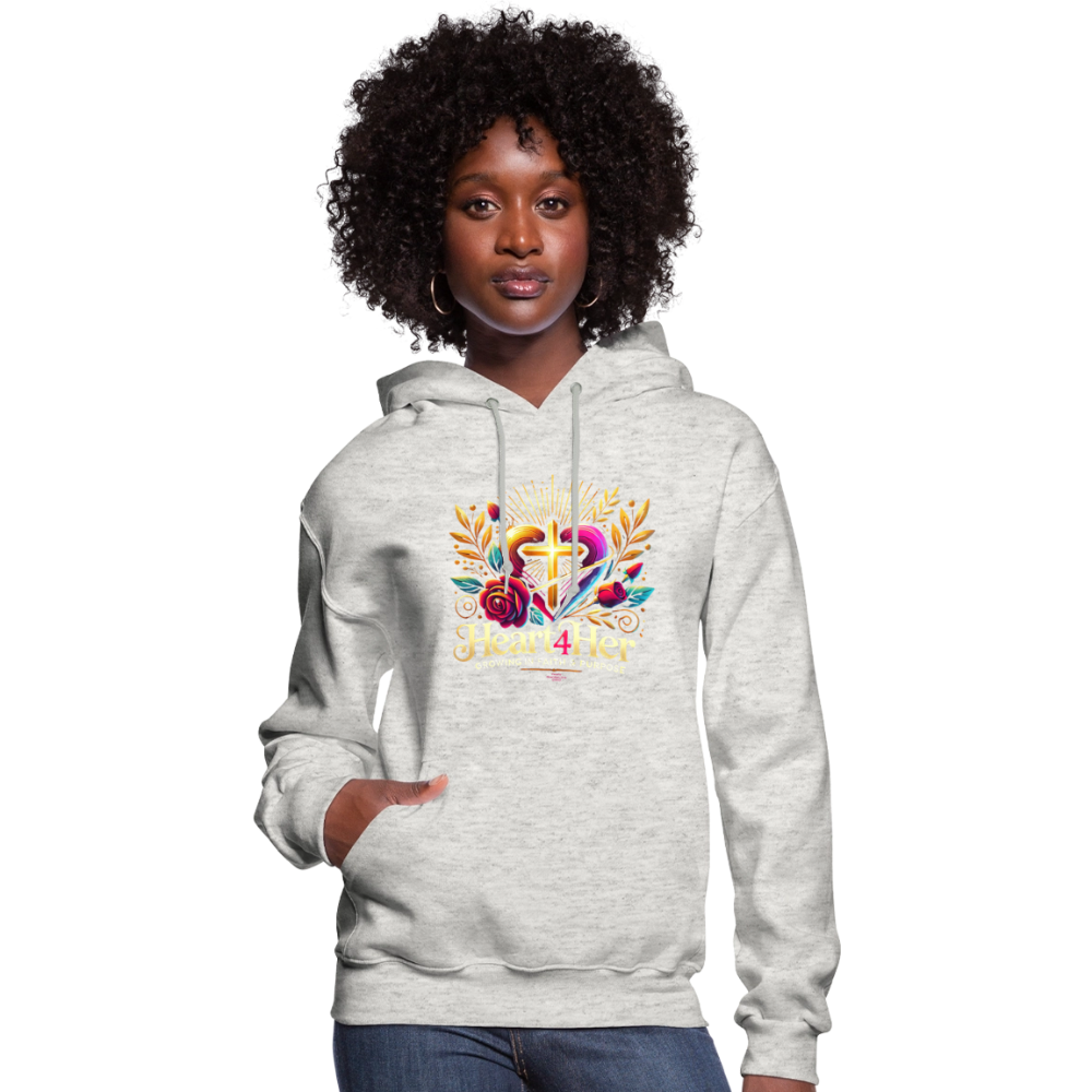 Heart4Her Women's Hoodie - heather oatmeal