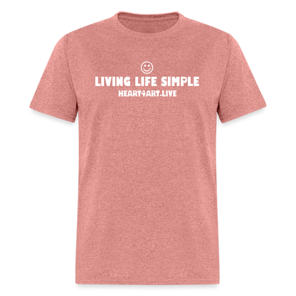 LIVING LIFE SIMPLE SPREAD LOVE Unisex Classic T-Shirt - heather mauve