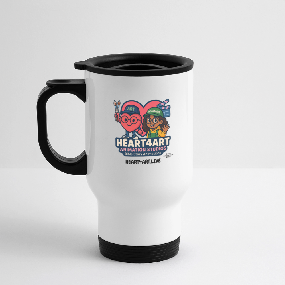 HEART4ART ANIMATION STUDIOS Travel Mug - white