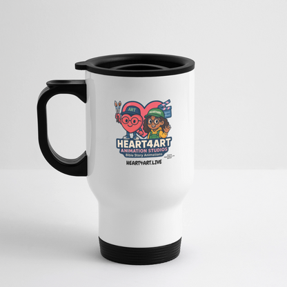 HEART4ART ANIMATION STUDIOS Travel Mug - white