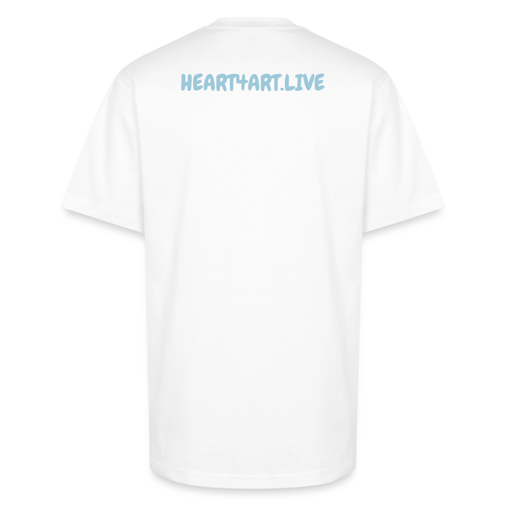 WORD TO THE STREET Unisex Oversized Heavyweight T-Shirt - white