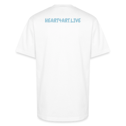 WORD TO THE STREET Unisex Oversized Heavyweight T-Shirt - white
