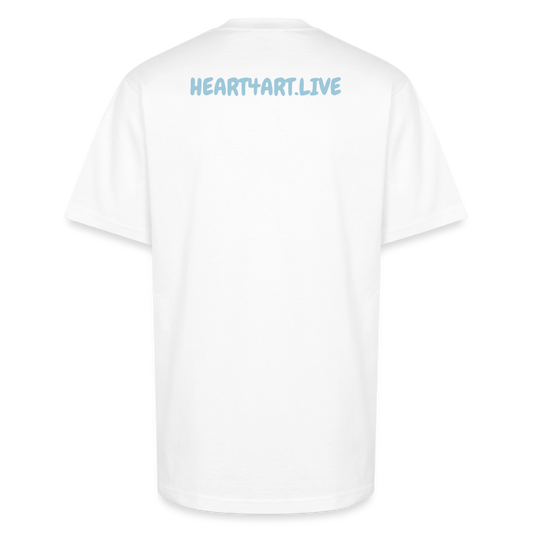 WORD TO THE STREET Unisex Oversized Heavyweight T-Shirt - white