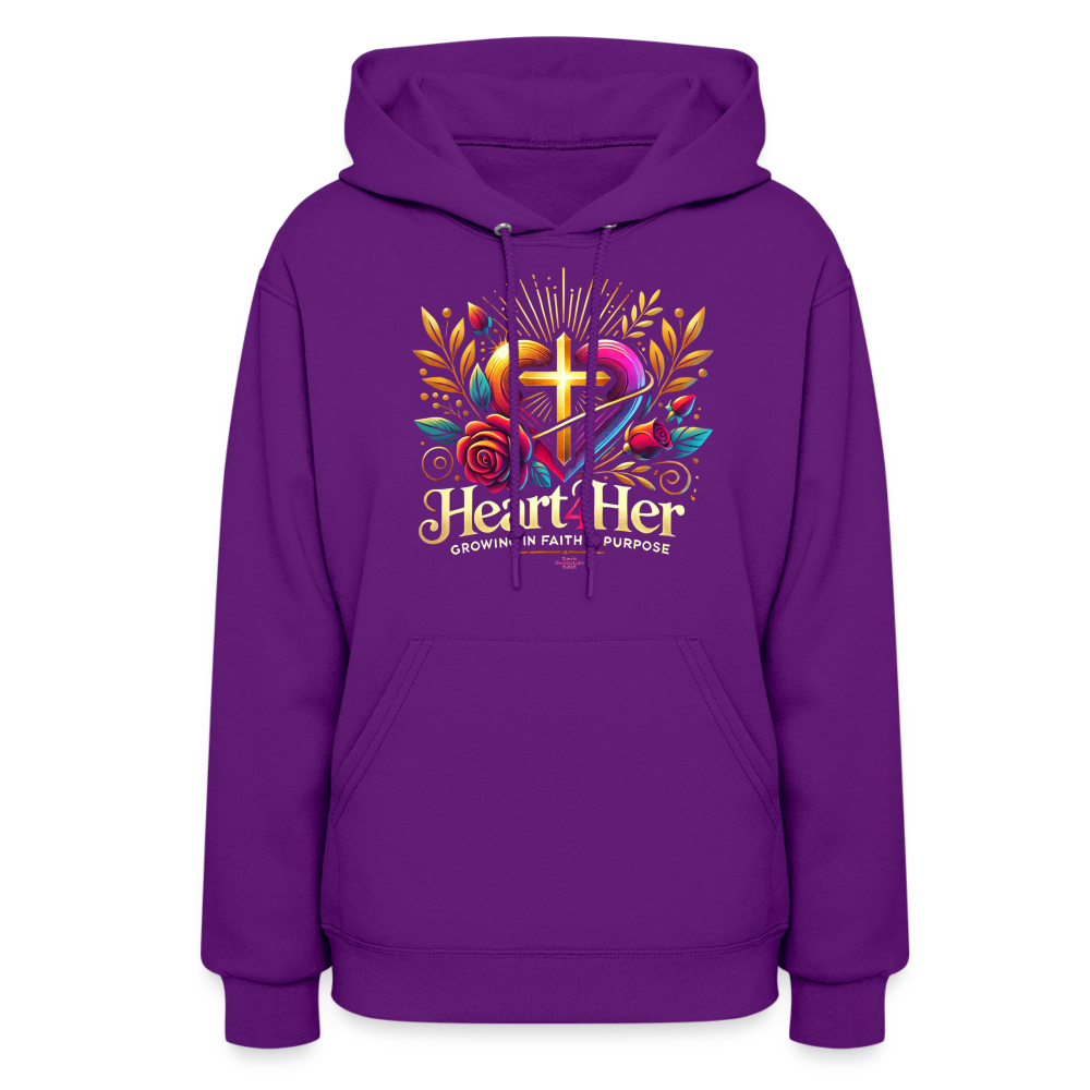Heart4Her Women's Hoodie - purple