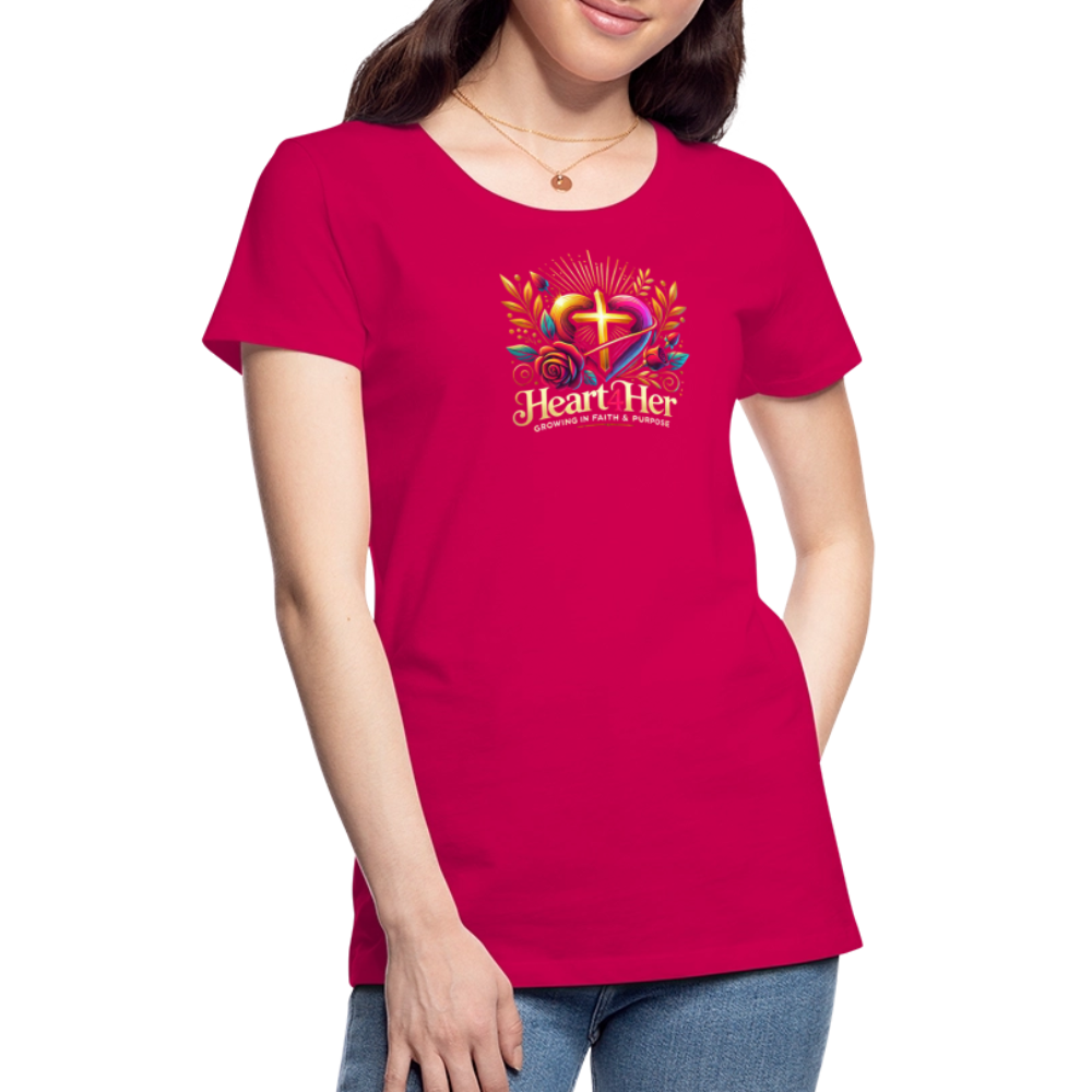Heart4Her Women’s Premium T-Shirt - dark pink