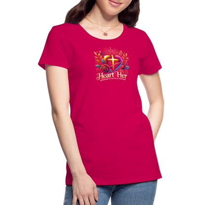 Heart4Her Women’s Premium T-Shirt - dark pink