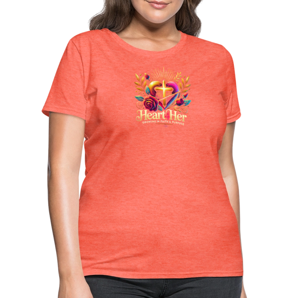 Heart4Her Women's T-Shirt - heather coral