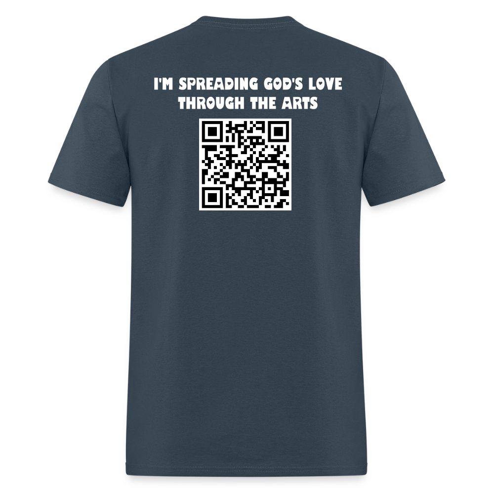 LIVING LIFE SIMPLE SPREAD LOVE Unisex Classic T-Shirt -  blue dusk