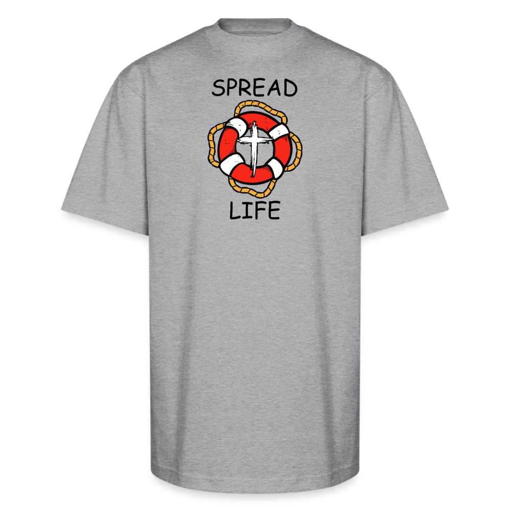 SPREAD LIFE Unisex Oversized Heavyweight T-Shirt - heather gray