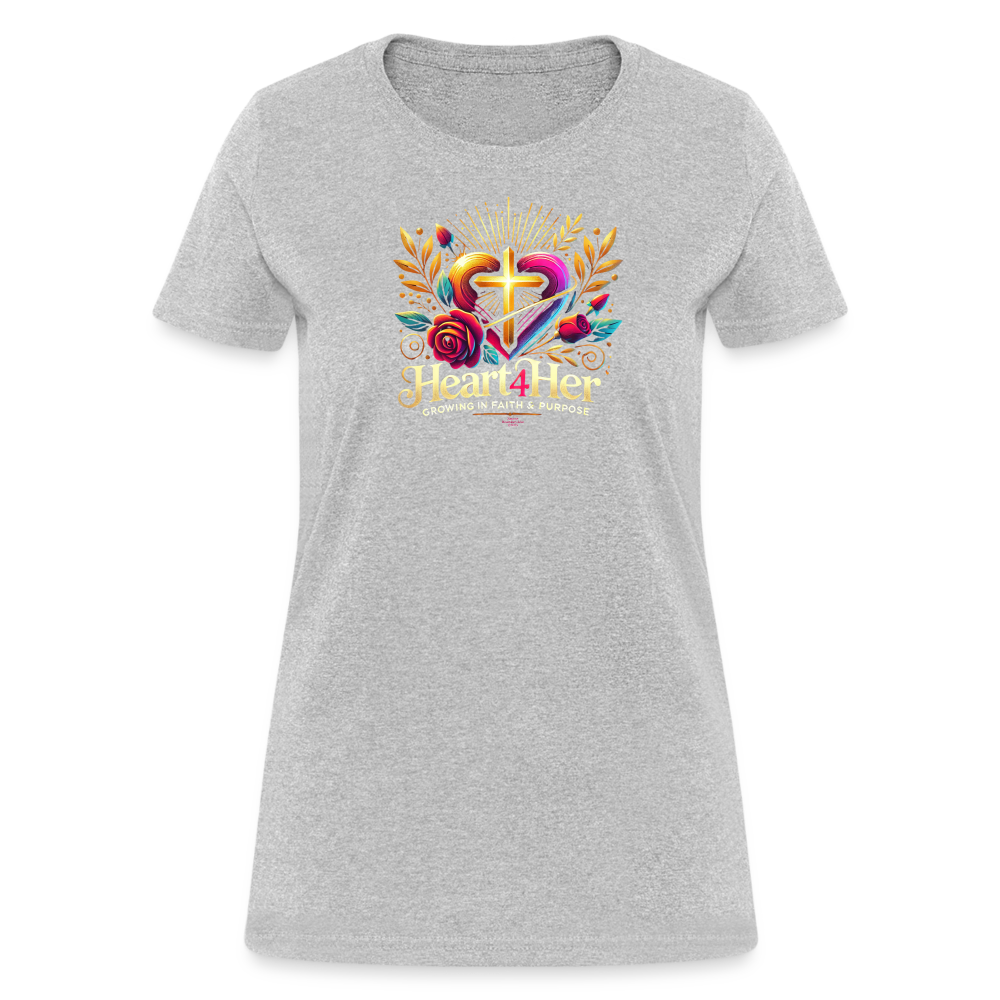 Heart4Her Women's T-Shirt - heather gray