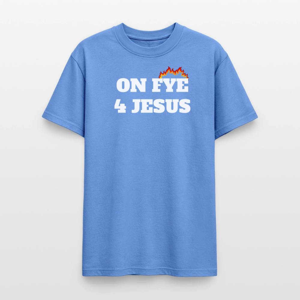 ON FYE 4 JESUS Gildan Ultra Cotton Adult T-Shirt - carolina blue