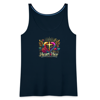 Heart4Her Women’s Premium Tank Top - deep navy