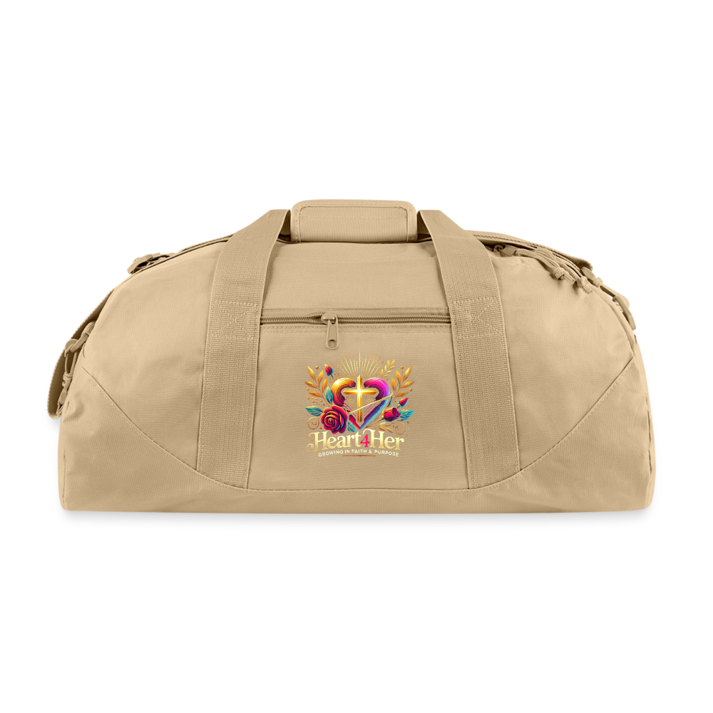 Heart4Her Recycled Duffel Bag - beige
