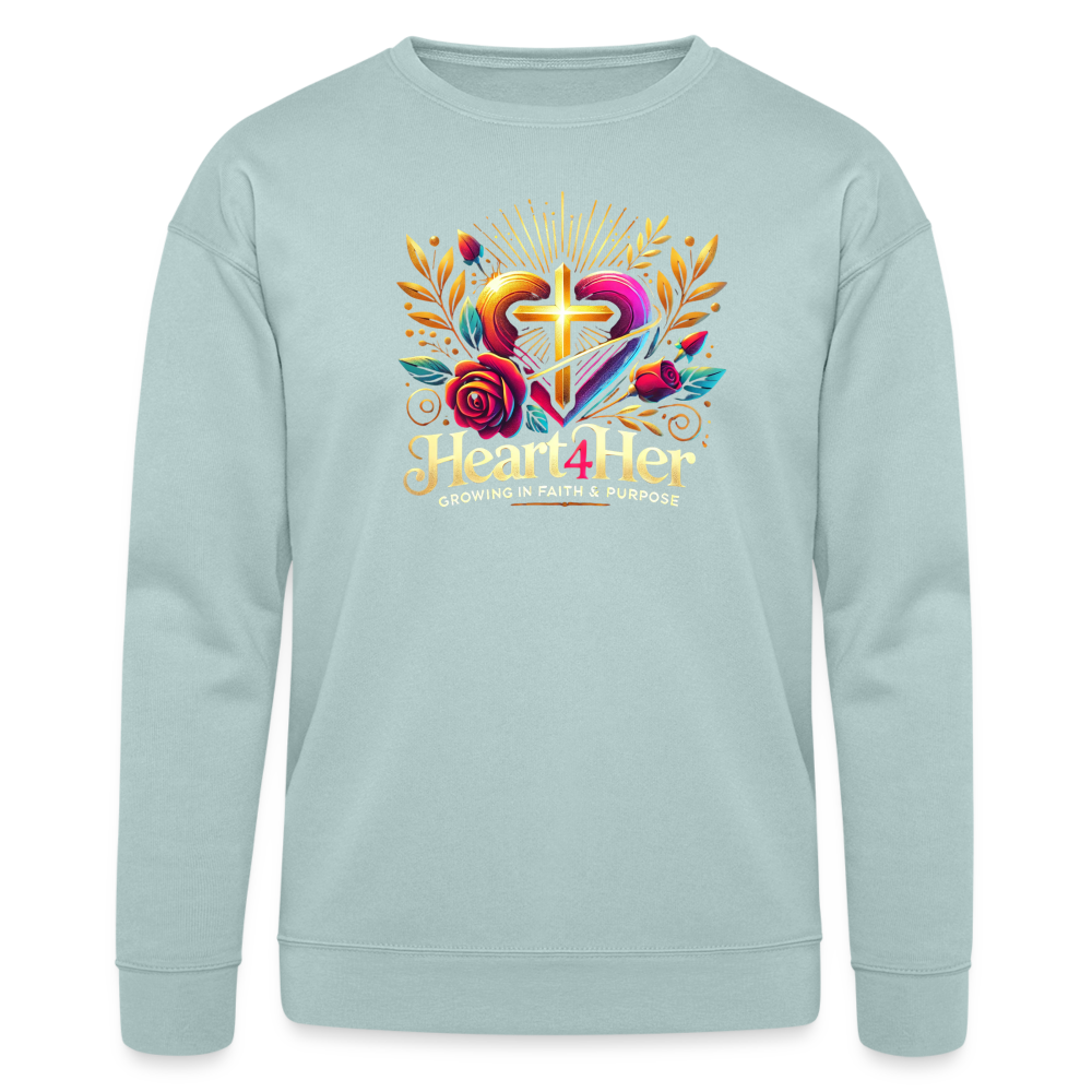 Heart4Her Bella + Canvas Unisex Sweatshirt - dusty blue