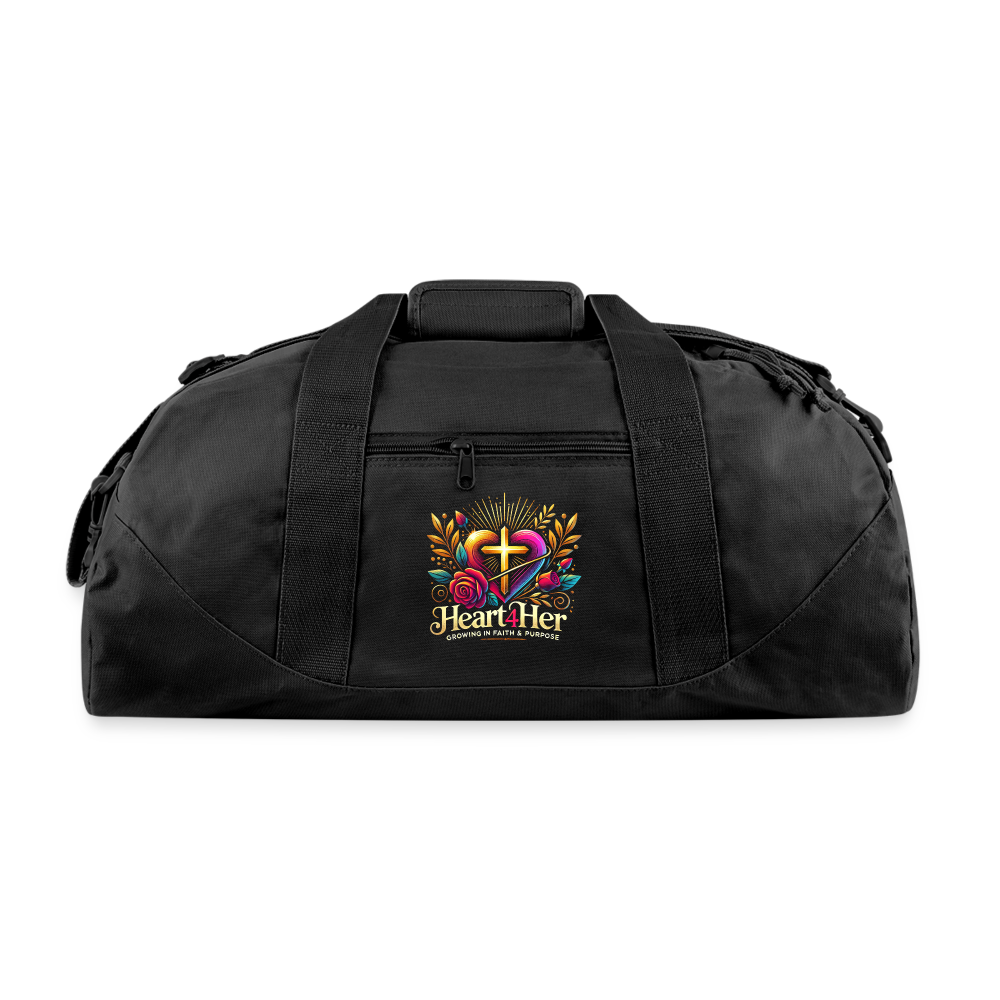 Heart4Her Recycled Duffel Bag - black
