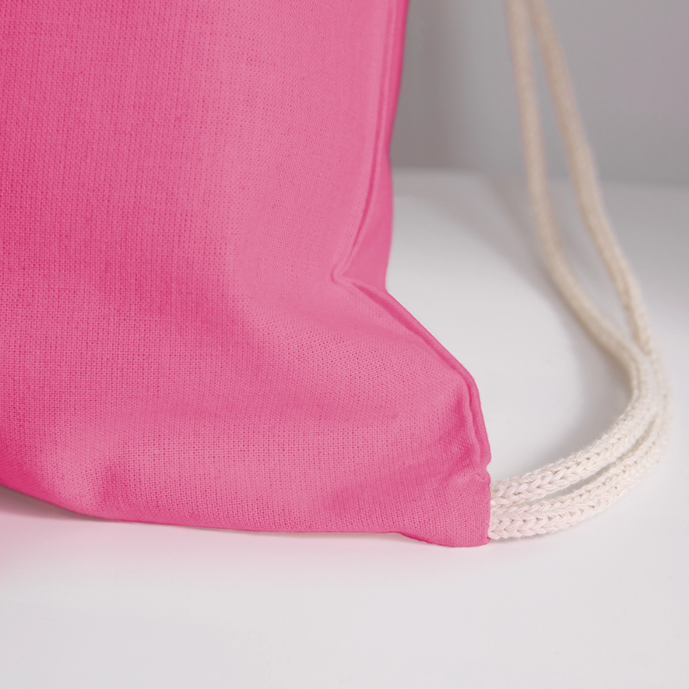Heart4Her Cotton Drawstring Bag - pink