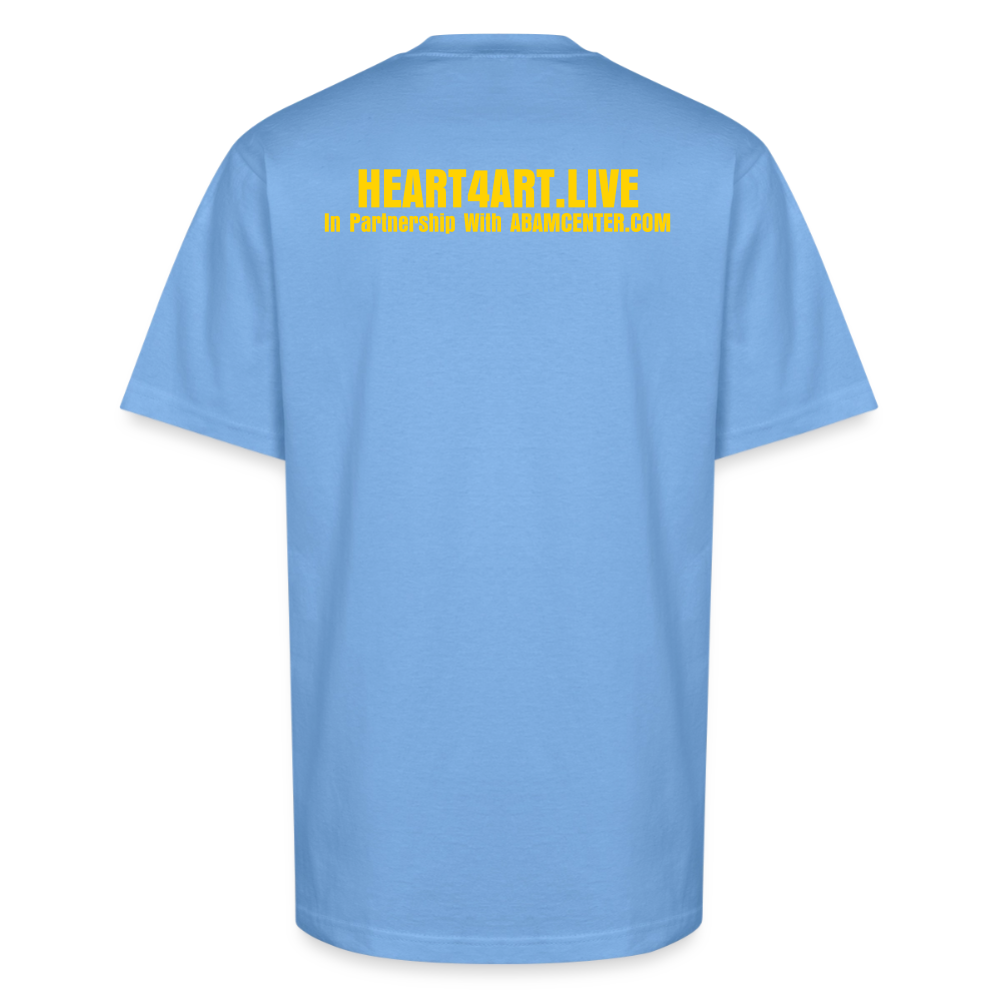 Vegetation Interpretation Unisex Oversized Heavyweight T-Shirt - sky blue